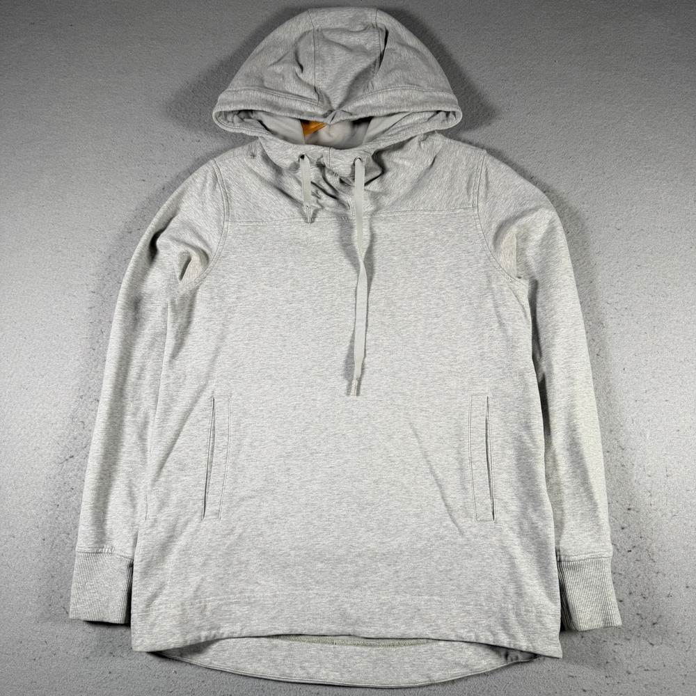 Lululemon Scuba Pullover Hoodie‎ Heathered Grey Size 6 Longline Activewear